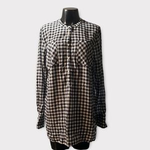 Merona Gingham Plaid Pullover Tunic